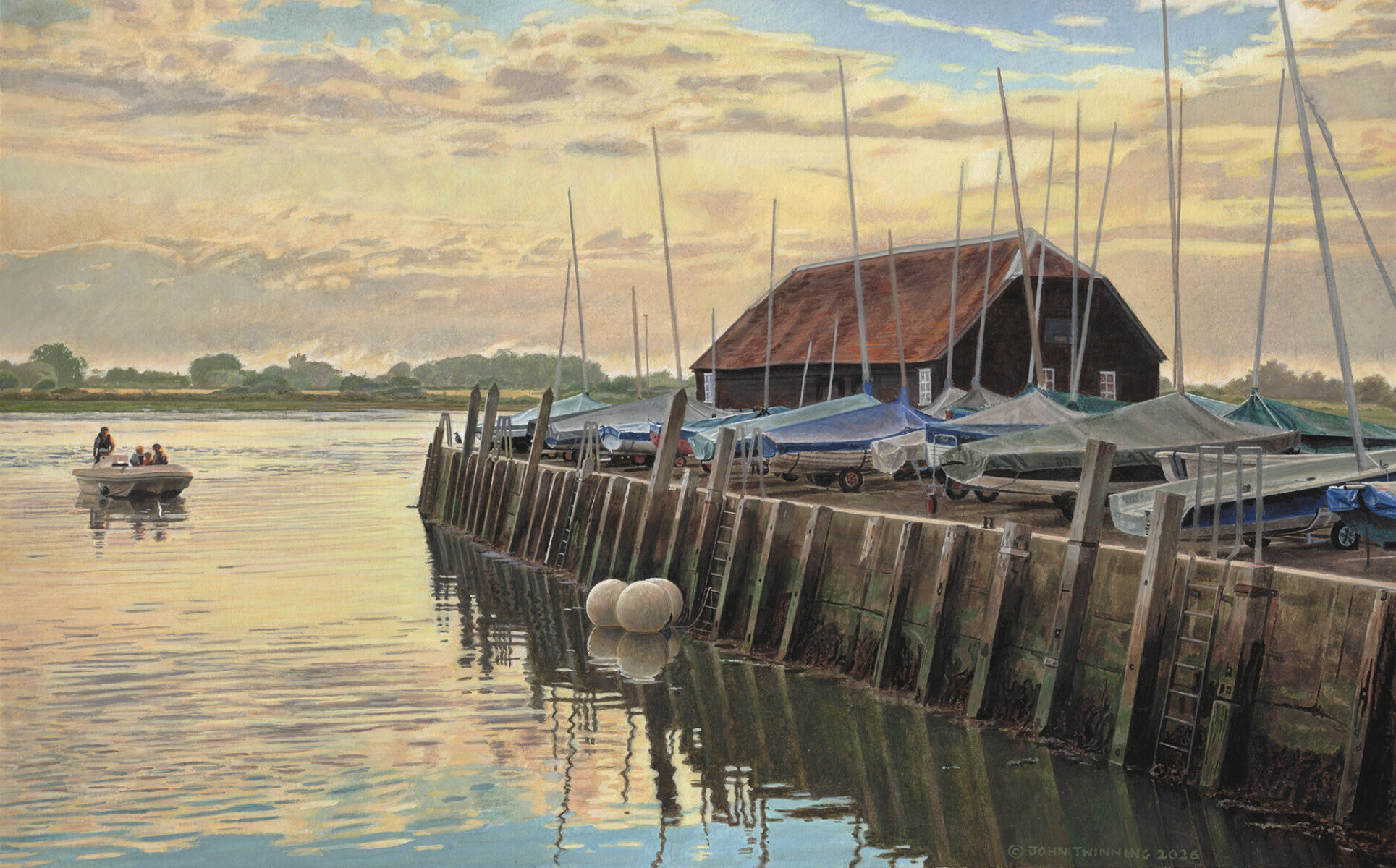 Home by sundown, Bosham Quay