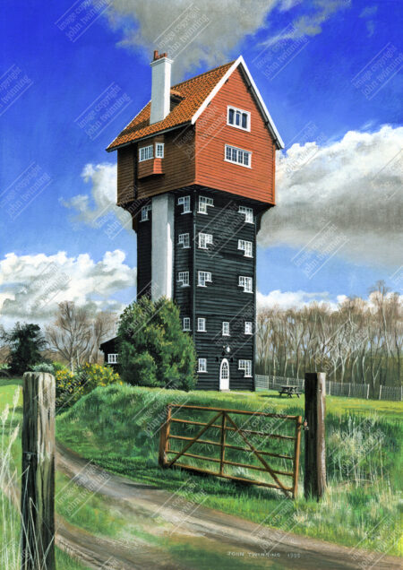 'The House In The Clouds, Thorpeness' - art print from a painting of this suffolk village's well-known iconic landmark